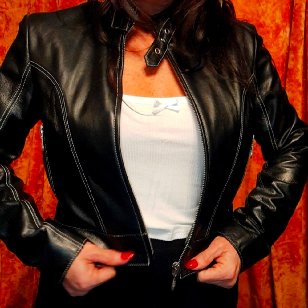 Wilson Leather Crop Jacket Size small